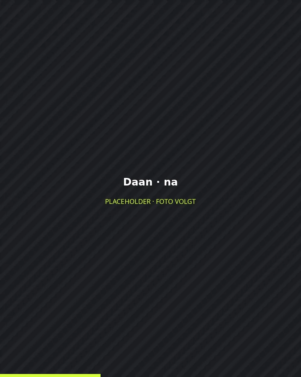 Daan na het traject