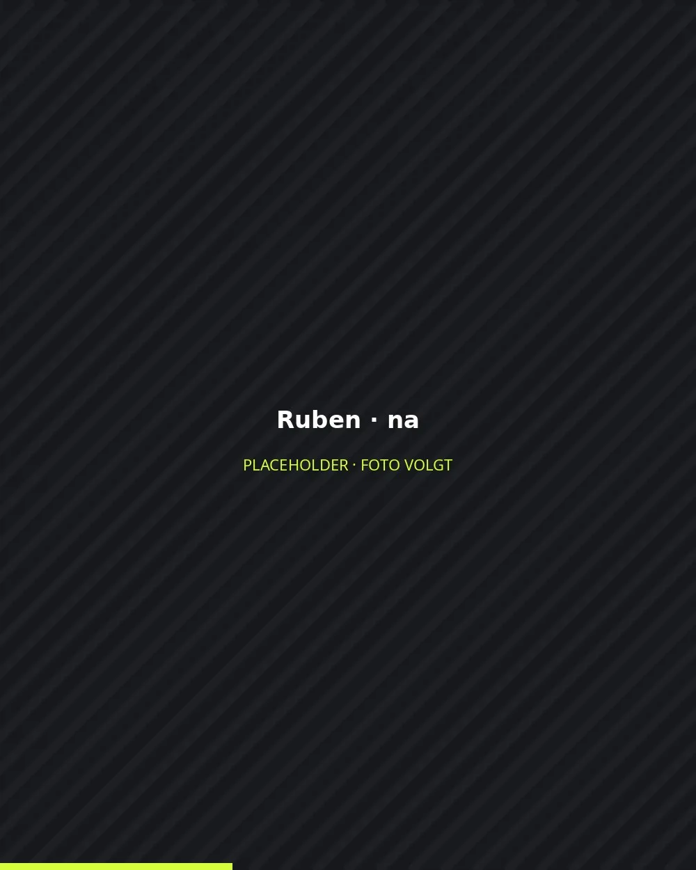 Ruben na het traject